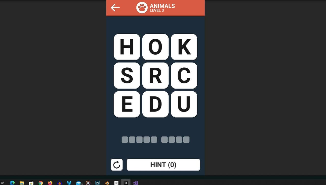 Word Game (itch) (Random Precision Software) screenshot 2