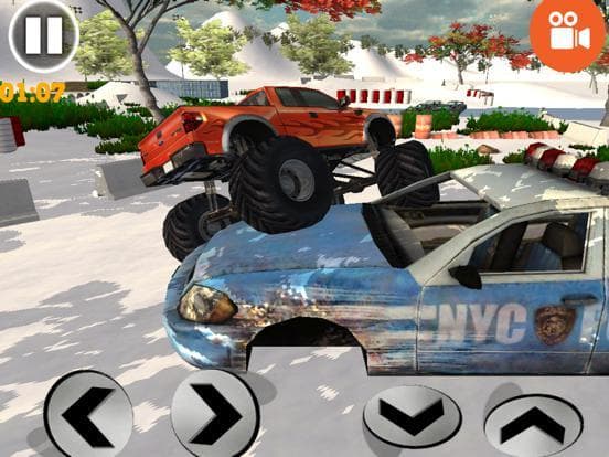 Monster Wheels Offroad Arena Parking Game screenshot 3