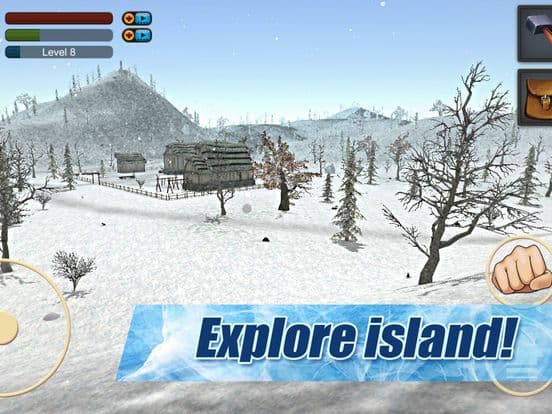 Survival Game Winter Island 3D screenshot 2