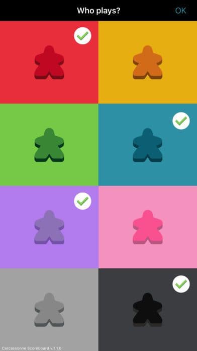 Carcassonne Scoreboard screenshot 2