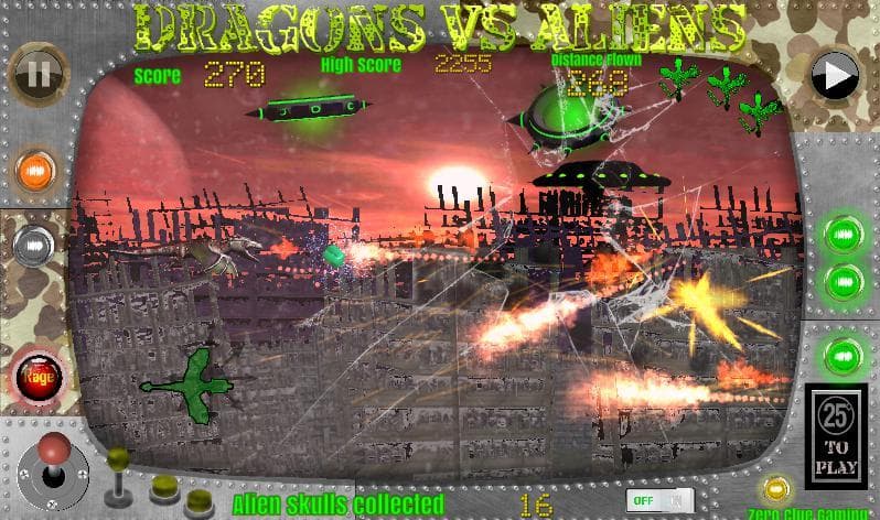 Dragons vs Aliens LITE screenshot 2