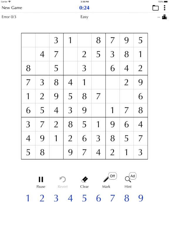 Sudoku Classic． screenshot 2