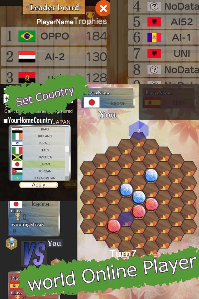 Hexagonal 4-in-a-low Multiplay screenshot 2