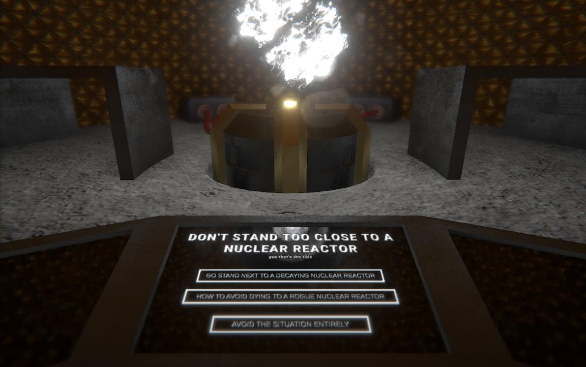 Dont stand too close to a nuclear reactor