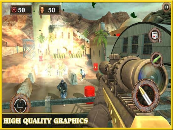 Desert Sniper Strike 3d: Ruthless war missions screenshot 4
