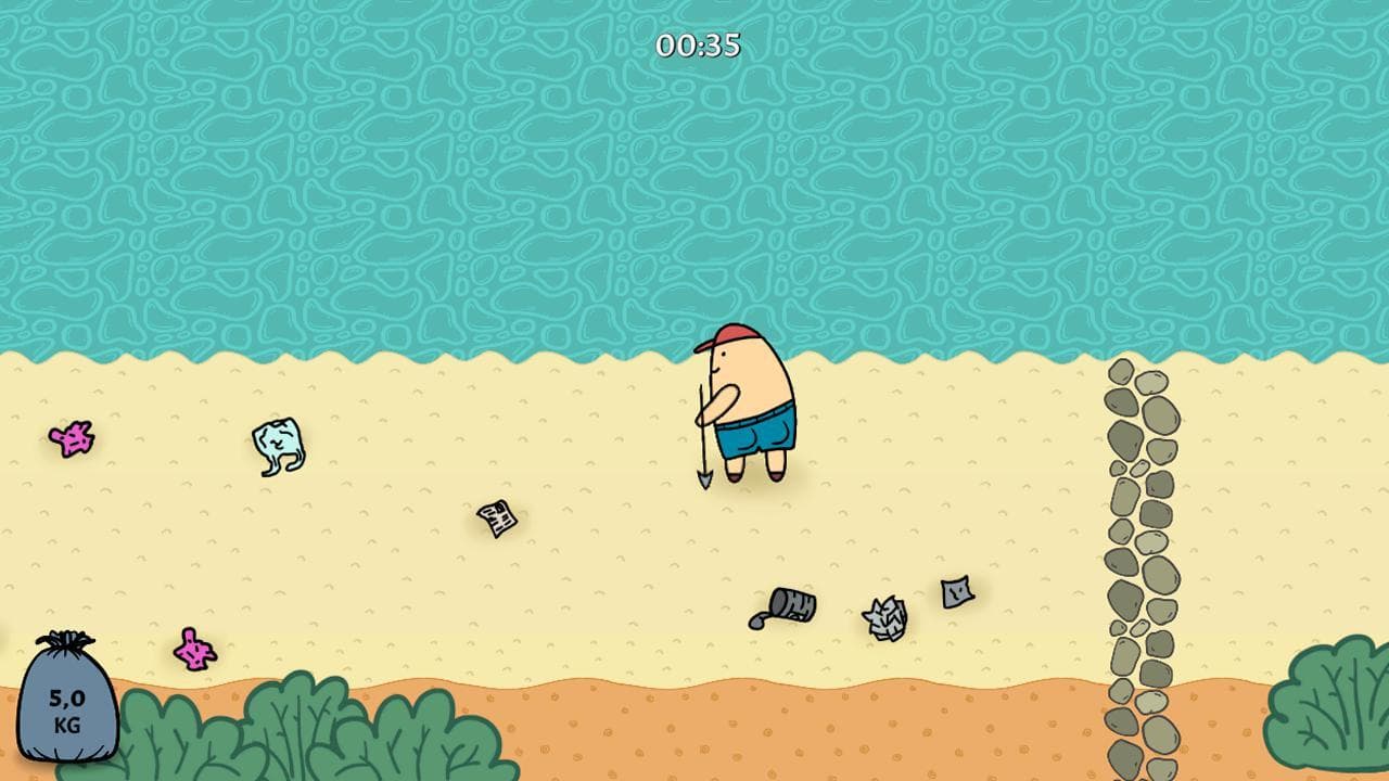 Seaside cleaning day