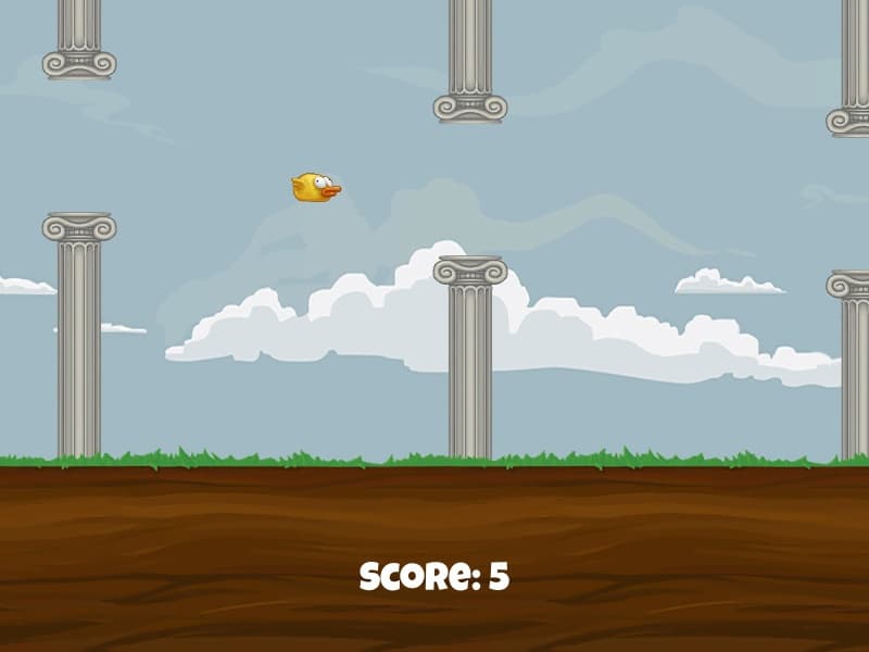Flappy Bird Example screenshot 4