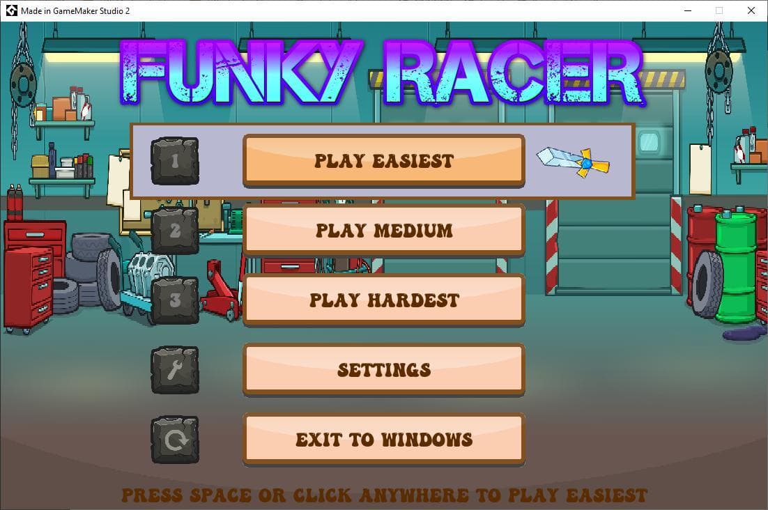 Funky Racing - Accessible Game - Simple Control System screenshot 2