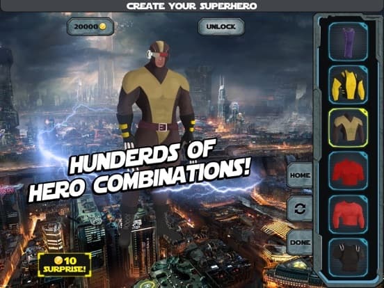 Create Yr Own Man Super.Hero ~ A Character Costume Dress-Up Game for Boys screenshot 3
