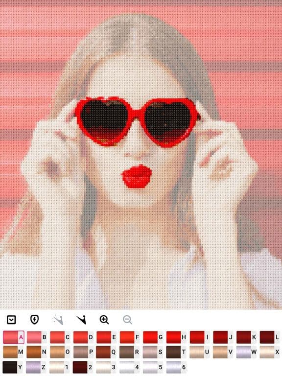 Cross stitch: Color by Letter screenshot 2