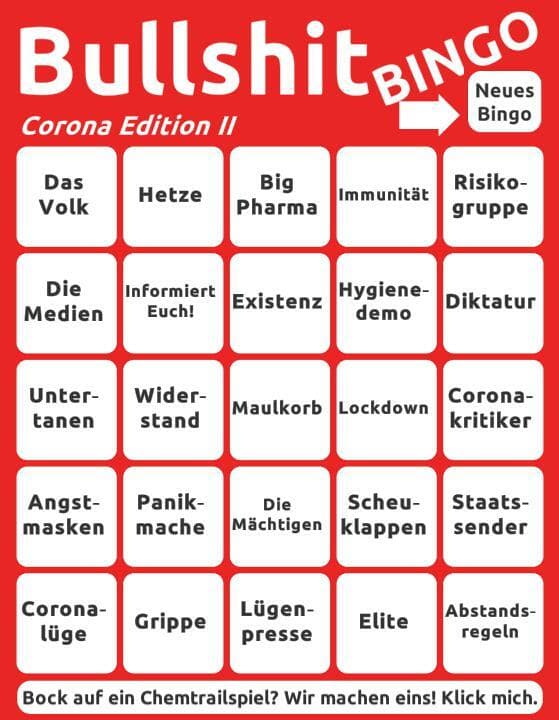 Bullshit Bingo Corona Edition (Kabuff)