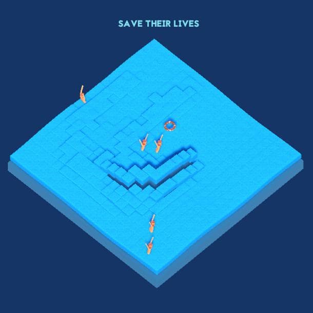 Tiny men lost at sea