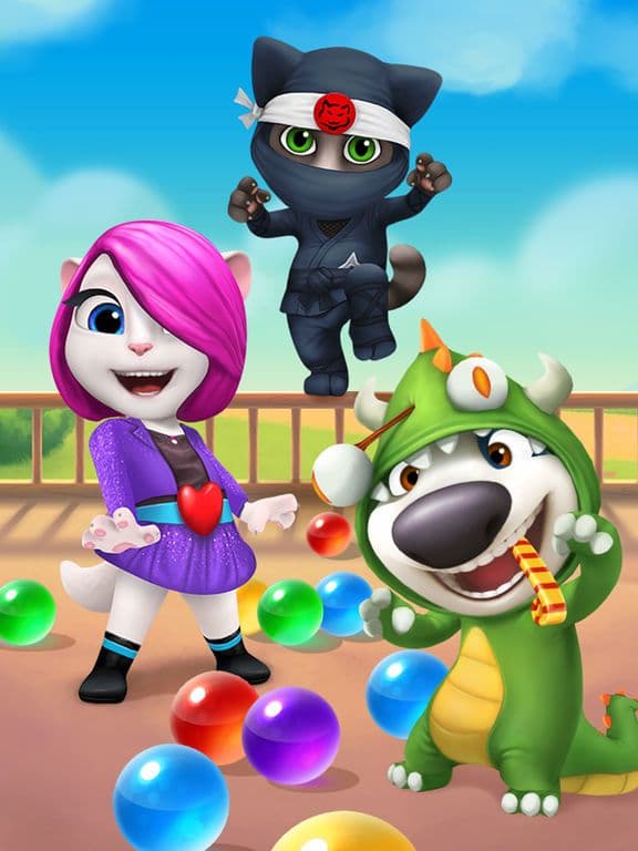 Talking Tom Bubble Shooter screenshot 2