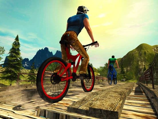 Crazy Off road Mountain Bicycle Rider Simulator 3D screenshot 5
