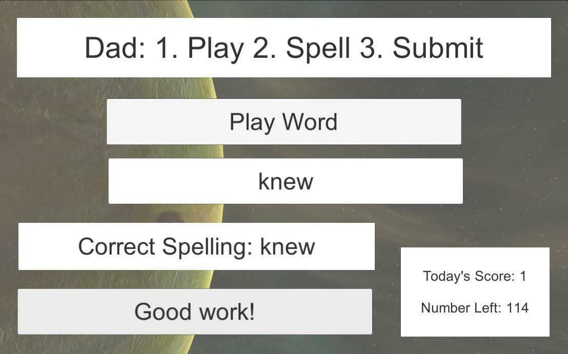 Spelling screenshot 3