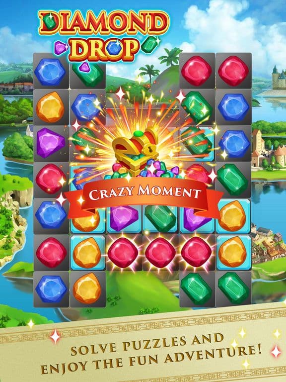 Diamond Drop - Match gems & jewel screenshot 4