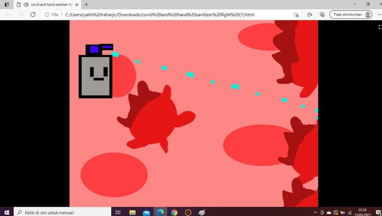 covid and hand sanitizer fight screenshot 2