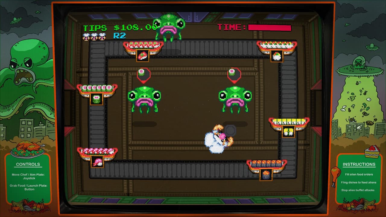 Digital Eclipse Arcade: Invasion of the Buffet Snatchers screenshot 6