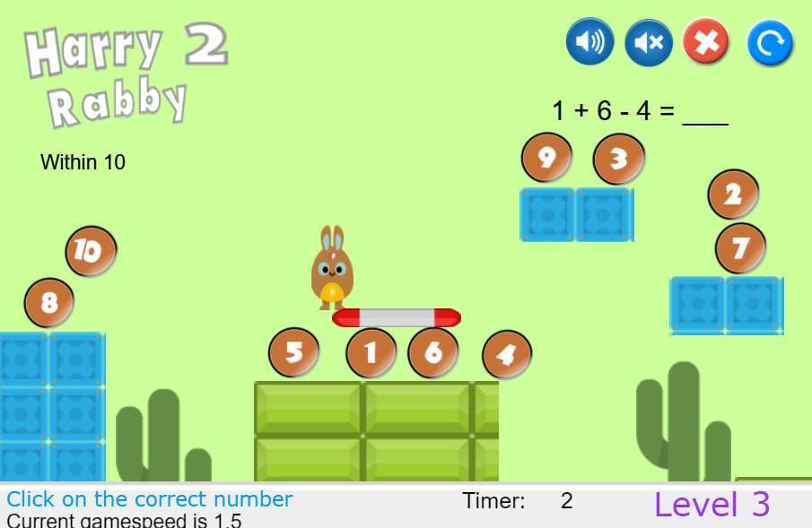 HarryRabby2 Add & Subtract 3 numbers FULL version screenshot 6