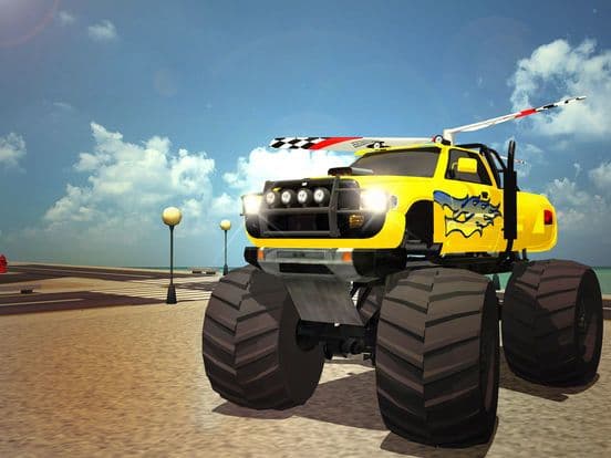 Flying 4x4 Off Road Racing Truck screenshot 4