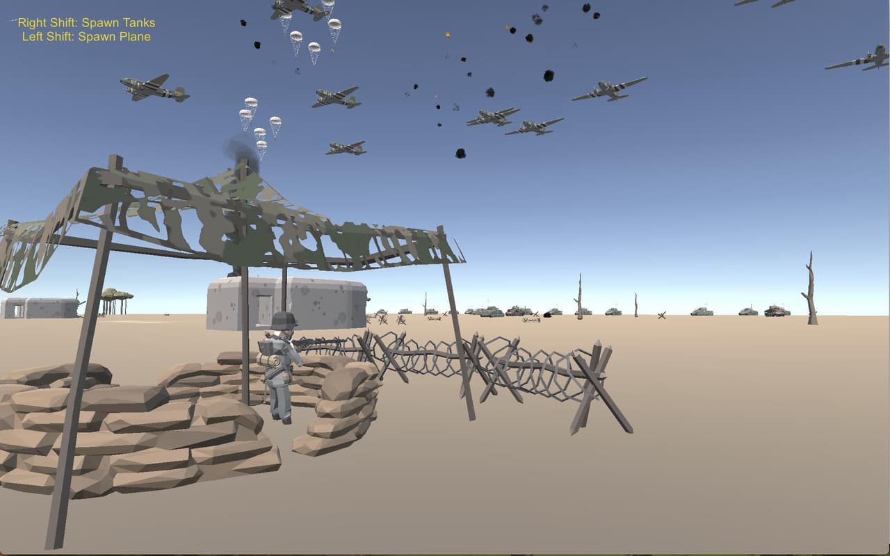 Simple InterceptMissile&TurretBehaviour Demo screenshot 2