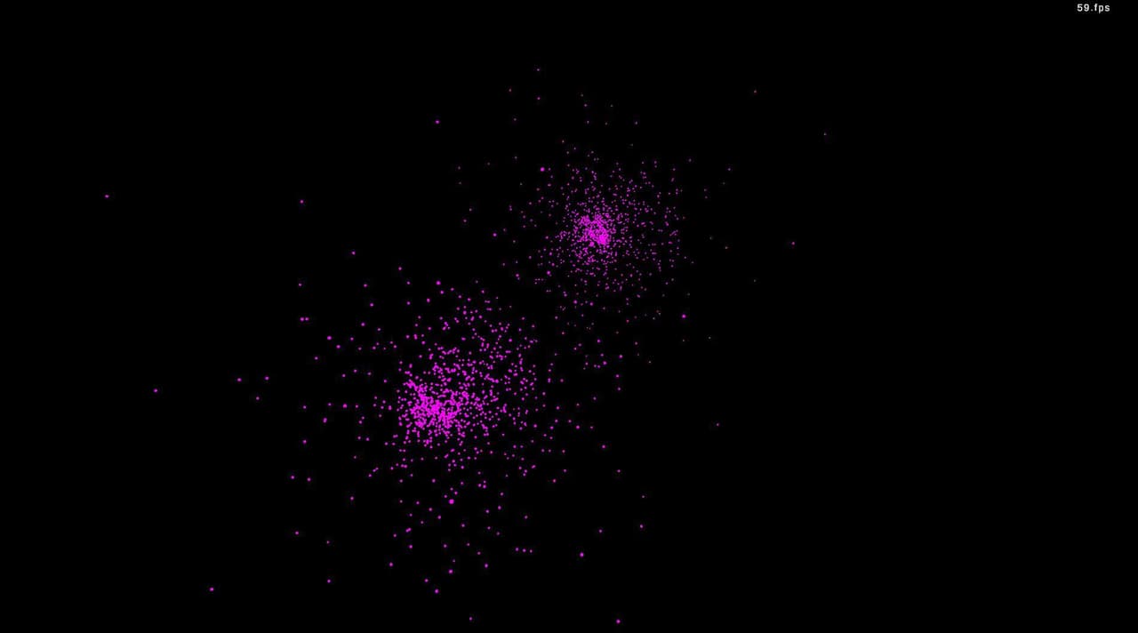 balls simulation screenshot 2