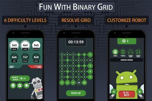 Binary Grid - Math game screenshot 2