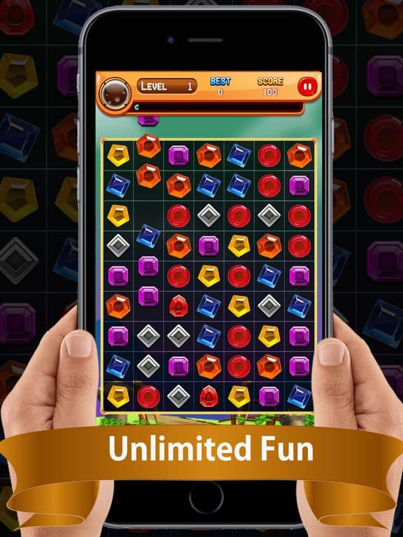 Diamond Match - 3 Free Fun Addictive Game screenshot 5