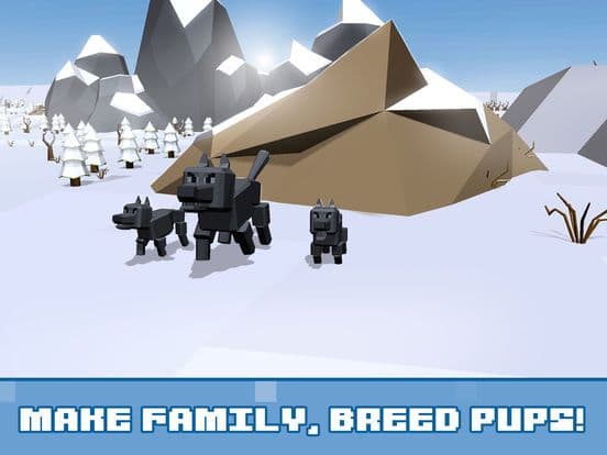 Pixel Wolf Survival Simulator screenshot 3