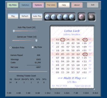 Lotsa Luck Lottery Simulator screenshot 2