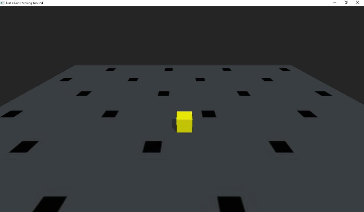 Just a Cube Moving Around