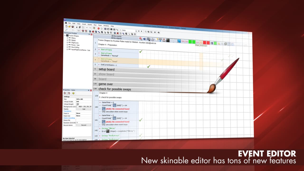 Clickteam Fusion 2.5 Free Edition screenshot 3