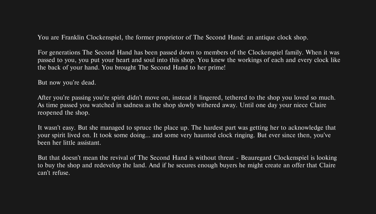 The Second Hand (IanTyf, tassneenbashir, Lorg, CGonza) screenshot 2