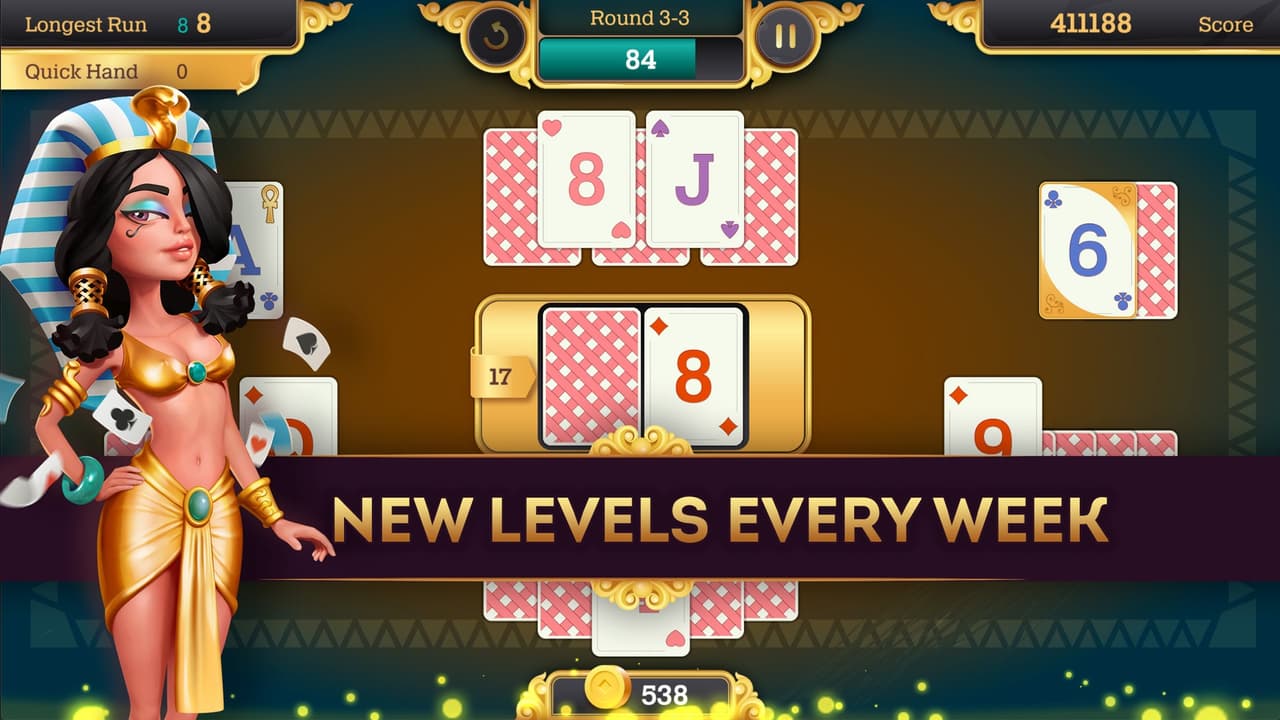 Cleopatra Solitaire TriPeaks screenshot 3