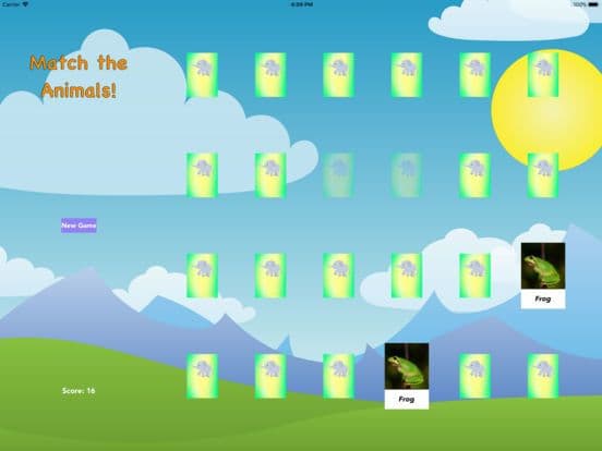Mr. Es Animal Match Game