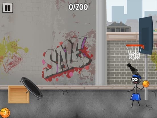 Stickman Trick Shot Basketball screenshot 2