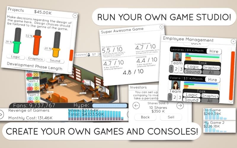 Game Studio Tycoon 2: Next Gen Developer screenshot 3