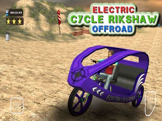 Electric Cycle Rickshaw Offroad screenshot 2