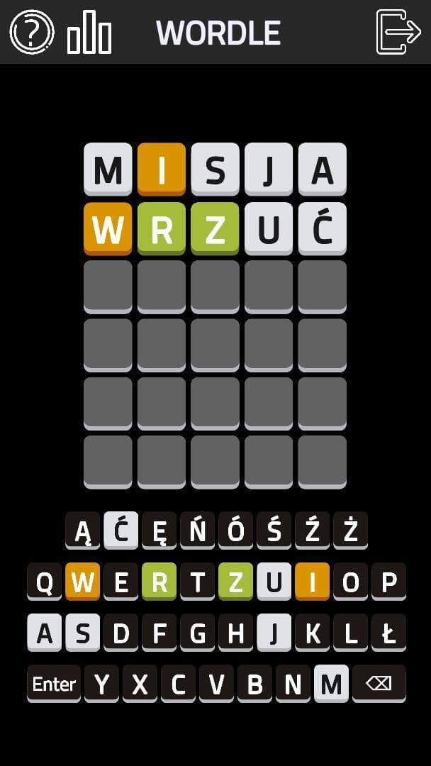 Wordle polskie screenshot 3
