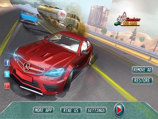 Drift Simulator: C63 AMG screenshot 2