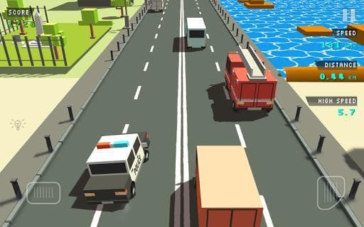 Blocky Traffic Racer screenshot 4
