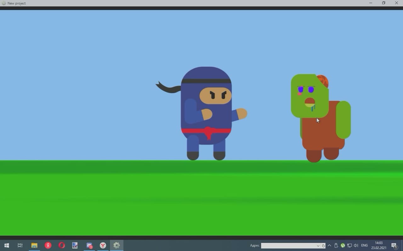 Ninja with Zombie screenshot 2