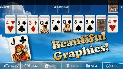 Erics Spider Solitaire Lite screenshot 2