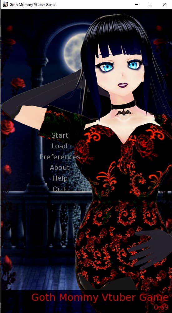 Goth Mommy Vtuber Game Demo