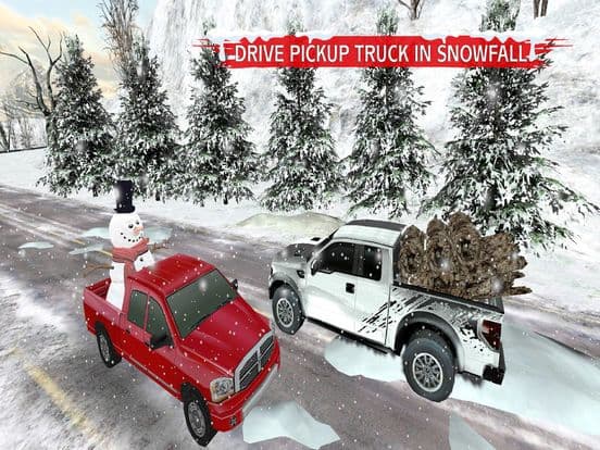Winter Snow Giant Truck Drive screenshot 3
