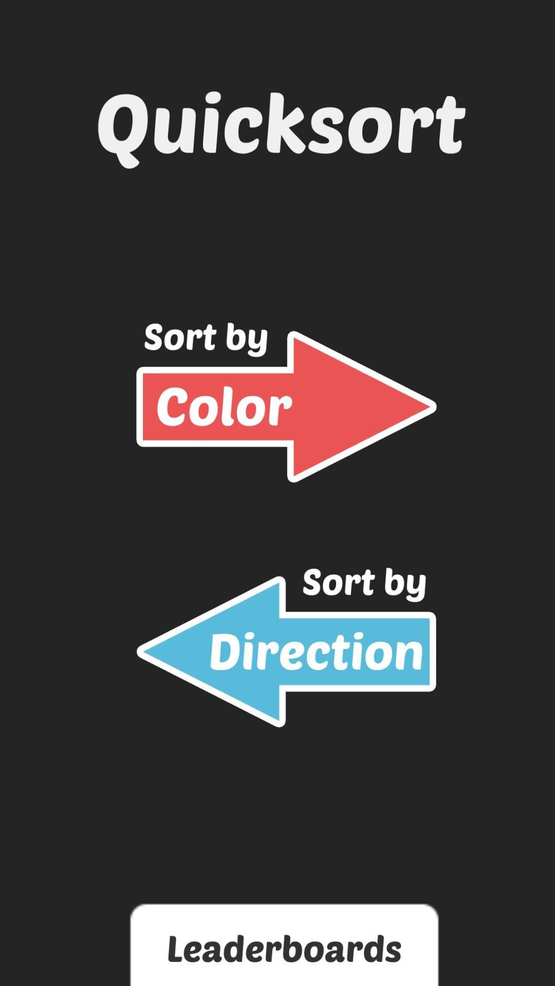 Quicksort screenshot 2