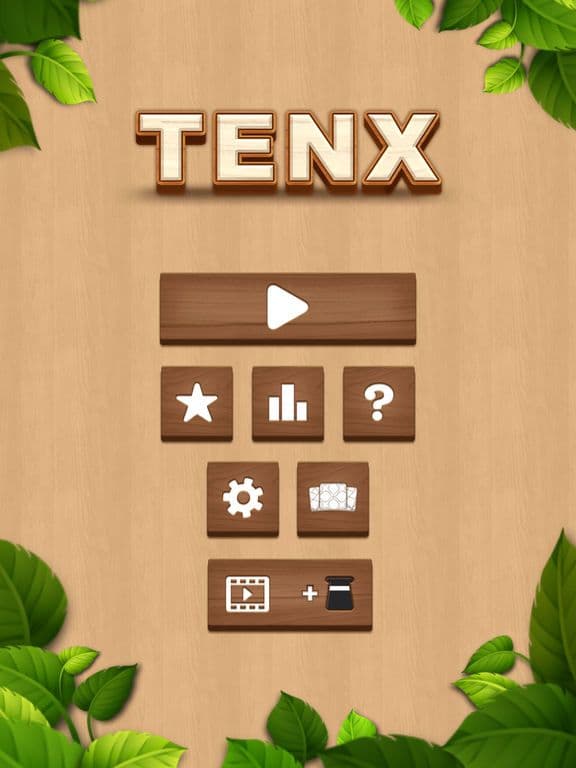 TENX - Wooden Number Puzzle