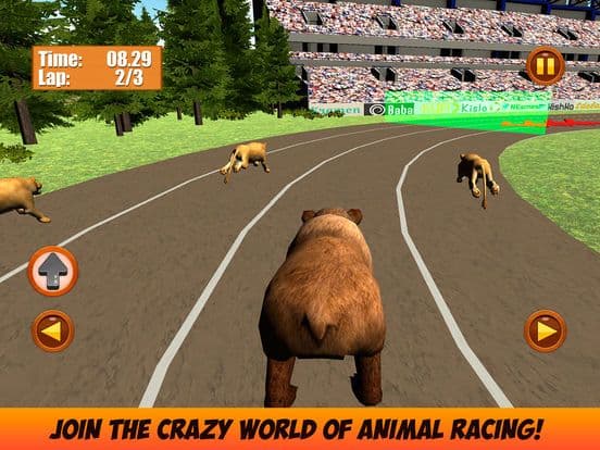 Wild Animal Racing Challenge 3D Full screenshot 2