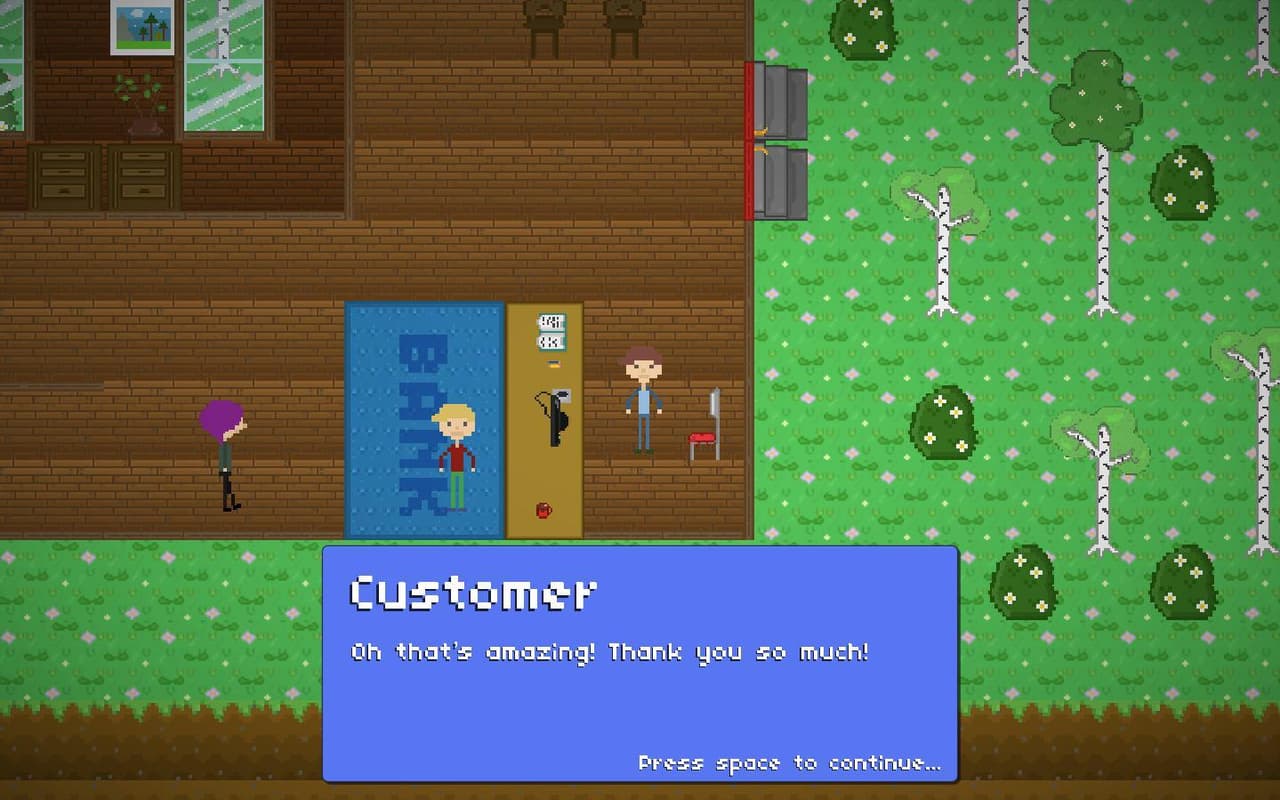 A beautiful day at the bank screenshot 2
