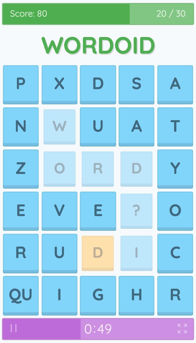 Wordoid screenshot 2